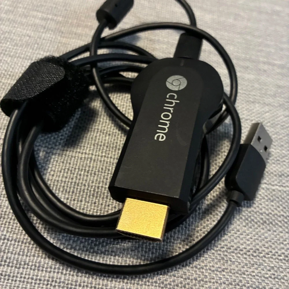 Google Chromecast Bundle 1st Gen & 2nd Gen Media Streamers with Cables